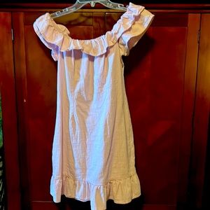 SHEIN  M pink off shoulder dress with side zipper